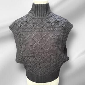 INC Women's black sweater vest size medium